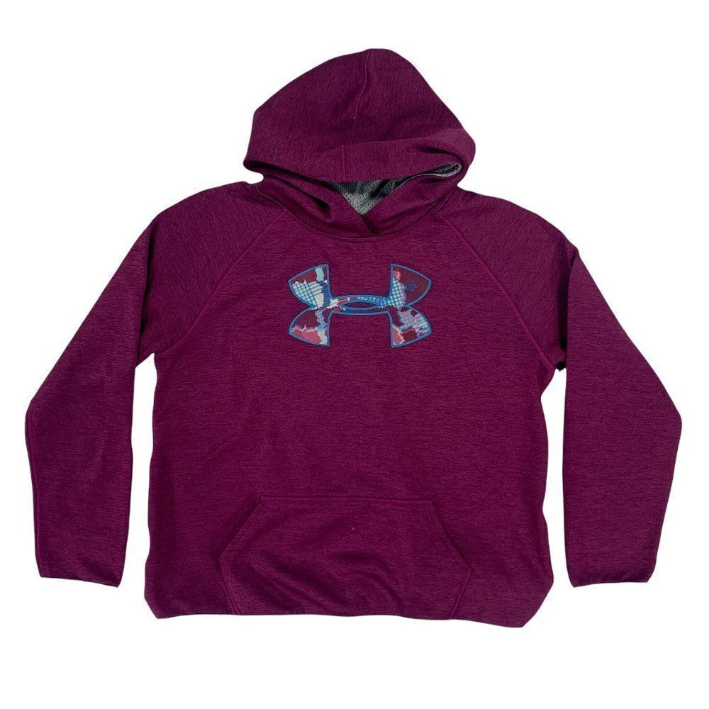Under Armour‎ Hoodie Girls Size Large Performance Athletic Hooded Sweatshirt